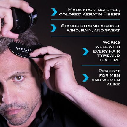 HAIRATIN Building Fibers for Thinning Hair, Light Brown, 28G - Achieve Fuller, N