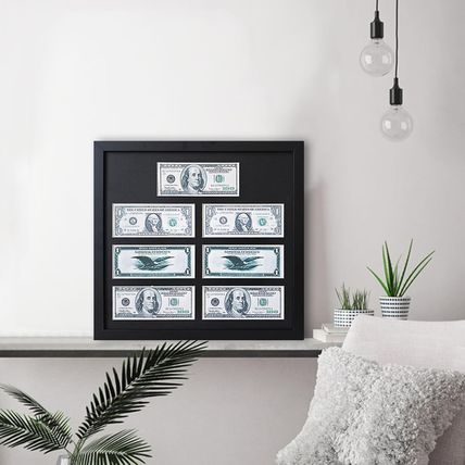 Multi-Dollar Picture Frame,Dollar Bill Frame,Dollar Bill Holder,14X15 Frame for