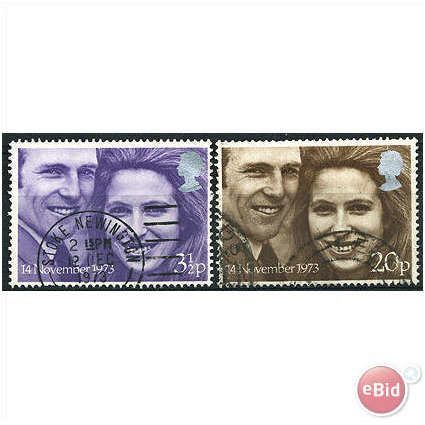 1973 Royal Wedding Set SG941-942 Fine Used