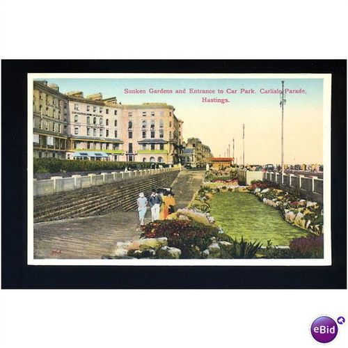 Sussex HASTINGS Sunken Gardens Postcard