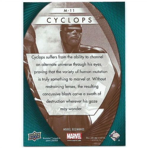 2012 Marvel Beginnings 2 Marvel Prime Micromotion - #M-11 - Cyclops