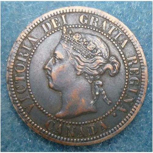 1901 Canada Large Cent Copper Coin