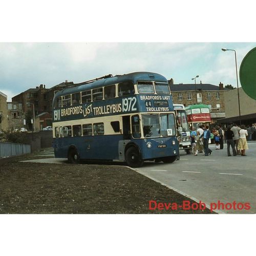 Trolleybus Photo Bradford Corporation Transport 844 Sunbeam F4 East Lancs FWX914