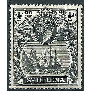 St Helena 1922 SG97 1/2d Grey & Black Mounted Mint .. .