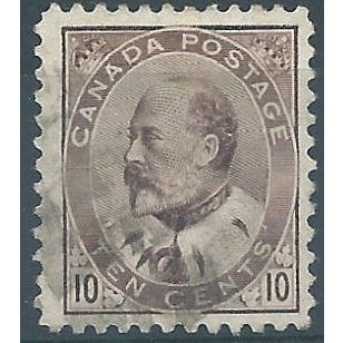 Canada 1903 SG182 10c Brown Lilac Fine Used....