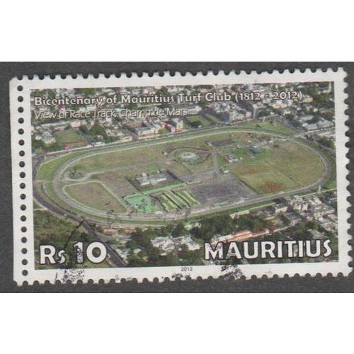 Mauritius.2012. Rs 10 Value. Bicentenary Mauritius Turf Club. Very Fine Used