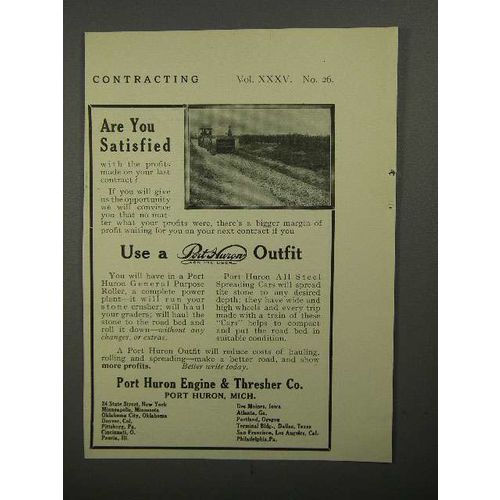 1911 Port Huron Engine & Thresher Co. Outfit Ad