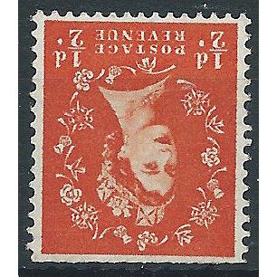 1955 SG540i 1/2d Orange-Red Wmk INVERTED Unmounted Mint..