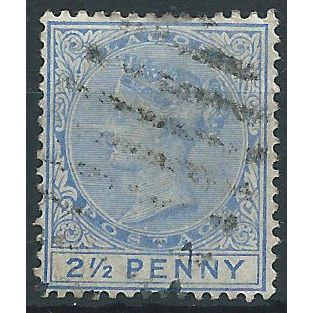 Lagos 1891 SG31 2 1/2d Ultramarine Good/Fine Used..