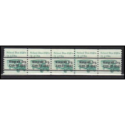 2123a 3.4c School Bus Fine MNH Dry Gum PNC 2/5 X0177