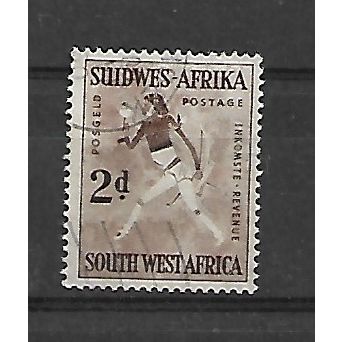 SouthWestAfrica.SG155 2d "White Lady" (rock painting).Fine Used.May21j