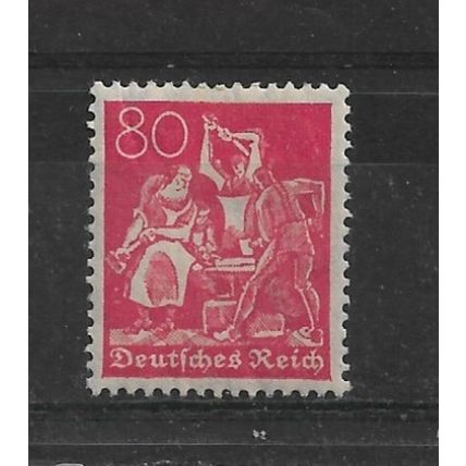 Germany.SG161 80pf Blacksmiths (Red).Mounted Mint.Nov21