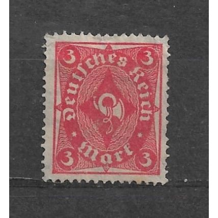 Germany.SG205 3m Posthorn (Red).Mounted Mint.Nov21