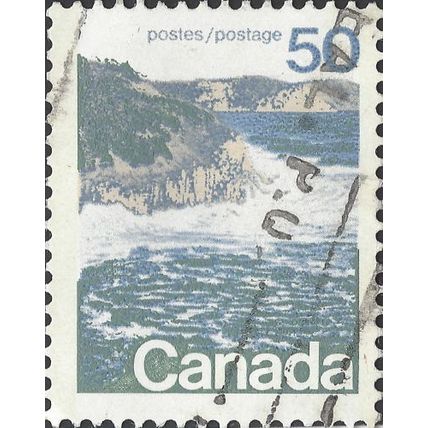 CANADA, Canadian Seashore, blue & brown 1972, 50c, #4