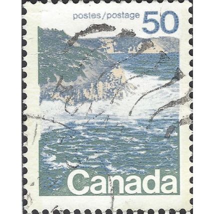 CANADA, Canadian Seashore, blue & brown 1972, 50c, #5