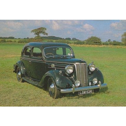 Ford V8 1951 4 Door Saloon Postcard
