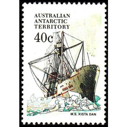 AAT 1979 Ship 40c M.S. Kista Dan MNH Stamp Australian Antarctic Territory.