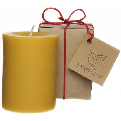 Pure Beeswax Candle[ 4"x3" ]