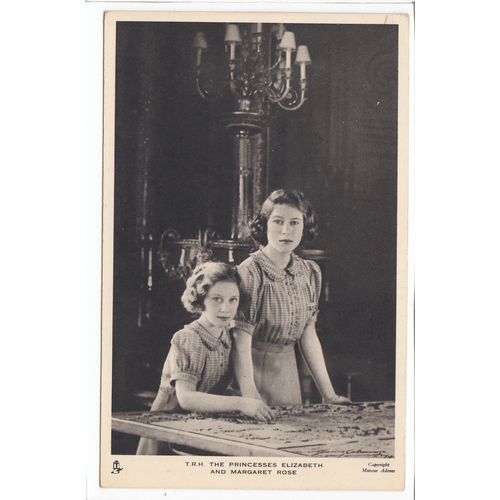 Princesses Elizabeth and Margaret Rose Royalty Postcard