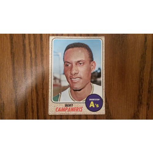 1968 Topps Card # 109 Bert Campaneris Good (2) Oakland Athletics