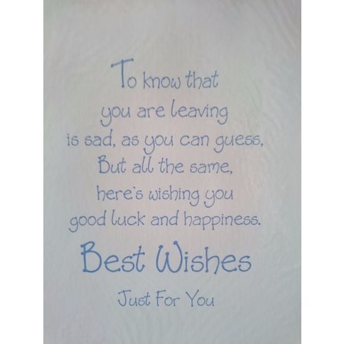 Leaving Cards - Its Sad To See You Go - Sorry You're leaving