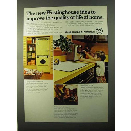 1971 Westinghouse Products Ad - Improve Quality of Life