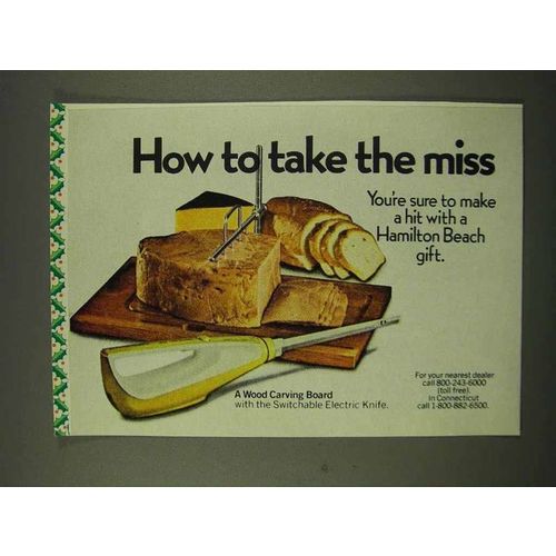 1973 Hamilton Beach Switchable Electric Knife Ad