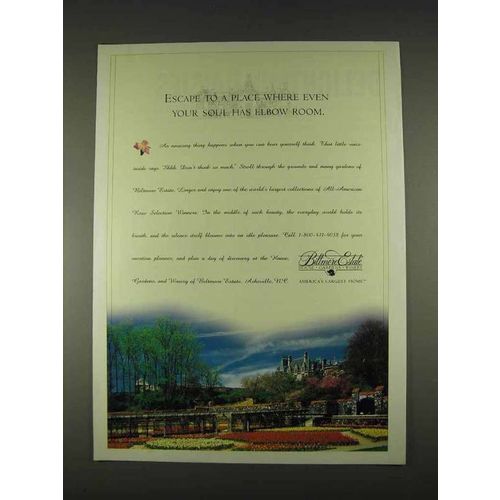 1996 Biltmore Estate North Carolina Ad - Escape
