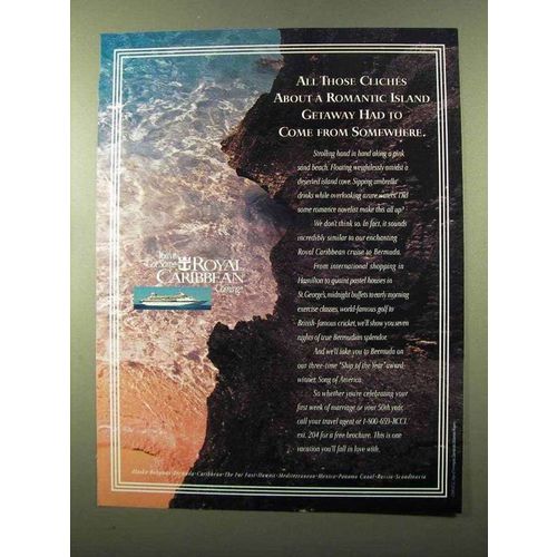 1995 Royal Caribbean Cruise Ad - Romantic Island