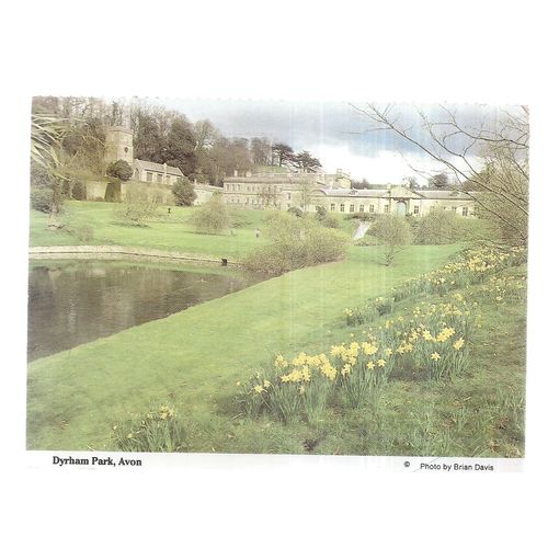DYRHAM PARK, GLOUCESTERSHIRE. used postcard 1990 postmark =