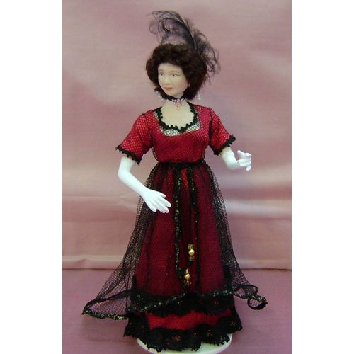 World War 1/Titanic/Downton Abbey Lady in Opulent Evening Wear.