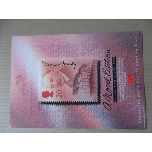ROYAL MAIL A4 POST OFFICE POSTER 1990 THOMAS HARDY