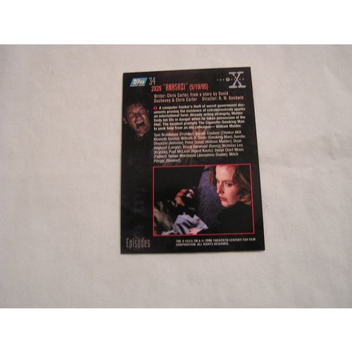 Anasazi 1995 Topps X-Files Season One FOIL NO. 34