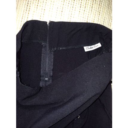 Charlotte Russe Black Mini Skirt Women's Size XS Laced on one Side See Photos