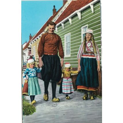 Marken National Costume Netherlands Postcard unused VGC