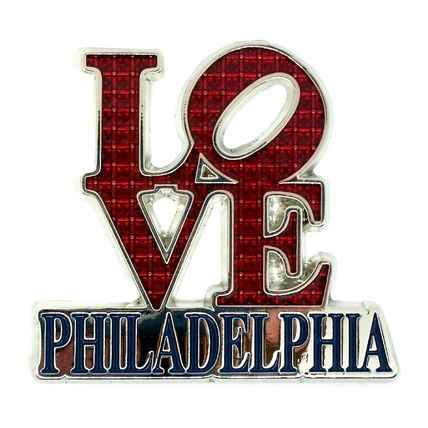 Philadelphia Love Jeweled Fridge Magnet