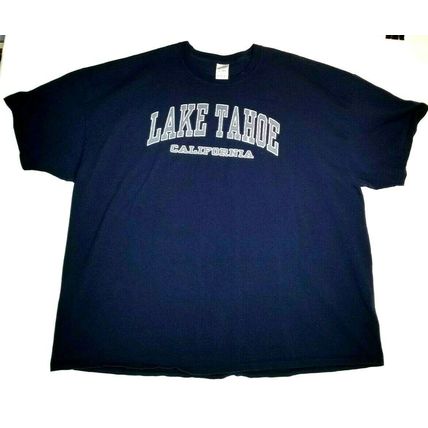 Lake Tahoe California T-Shirt Size 4XL Dark Blue Souvenir Vintage (T8E)