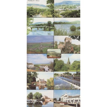 Pendle Hill Lancashire 12 Rare Photo Views 3x Postcard s