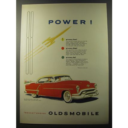 1953 Oldsmobile Super 88 Holiday Coupe Ad - Power!