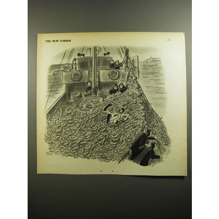 1954 Cartoon by Robert Day - Fishing Boat