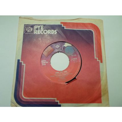 7" OLIVIA NEWTON JOHN 1974. LONG LIVE LOVE. PYE 7N25638. ANGEL EYES. VERY GOOD +