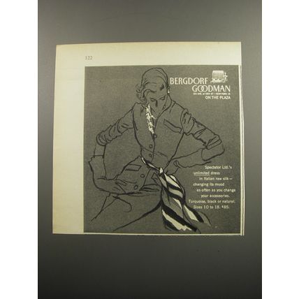 1955 Bergdorf Goodman Spectator Ltd.'s Unlimited Dress Advertisement