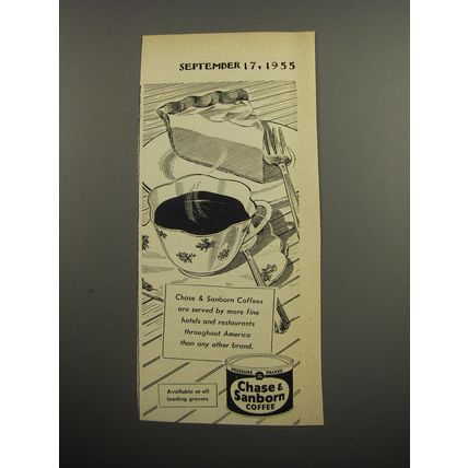 1955 Chase & Sanborn Coffee Ad
