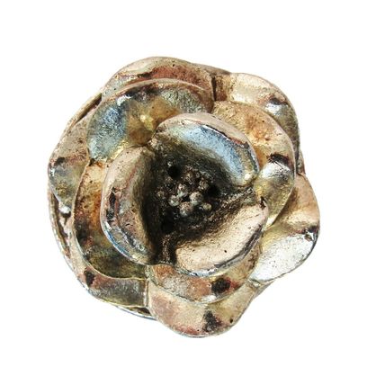 Aluminium Incense Ash Catcher Flower Rose For 3 Sticks or 1 Cone 5cm Base CL44