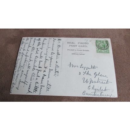 1915 Coopers series real photo Postcard - Eastwell Towers, Nr Ashford, Kent