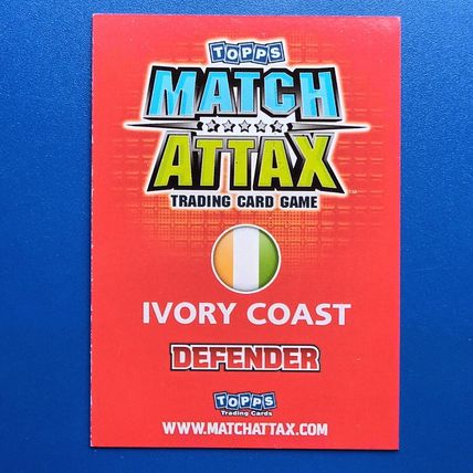 2010 TOPPS MATCH ATTAX WORLD CUP Kolo Toure Ivory Coast - Star Player Foil
