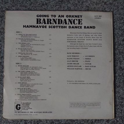 Hamnavoe Scottish Dance Band – Going To An Orkney Barndance (SGW5005) 1973 (LP)