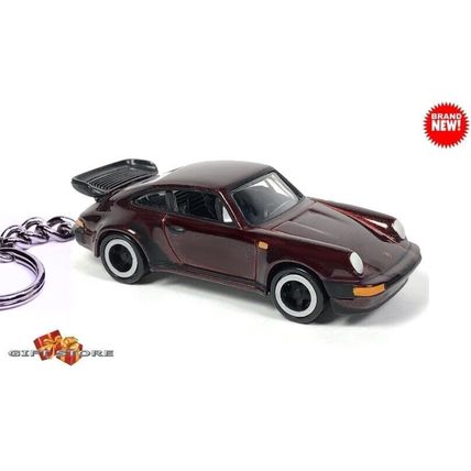 VERY RARE KEYCHAIN DARK RED PORSCHE 911 CARRERA TURBO GREAT GIFT NOVELTY