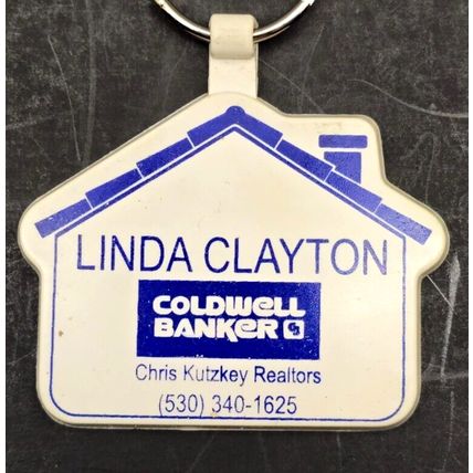Coldwell Banker Keychain Yreka Siskiyou County CA. Vintage Advertising (B16)