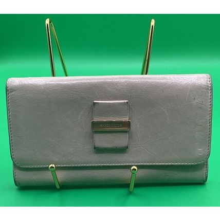 A Very Rare HTF Beige See By Chloe Snap Leather Wallet